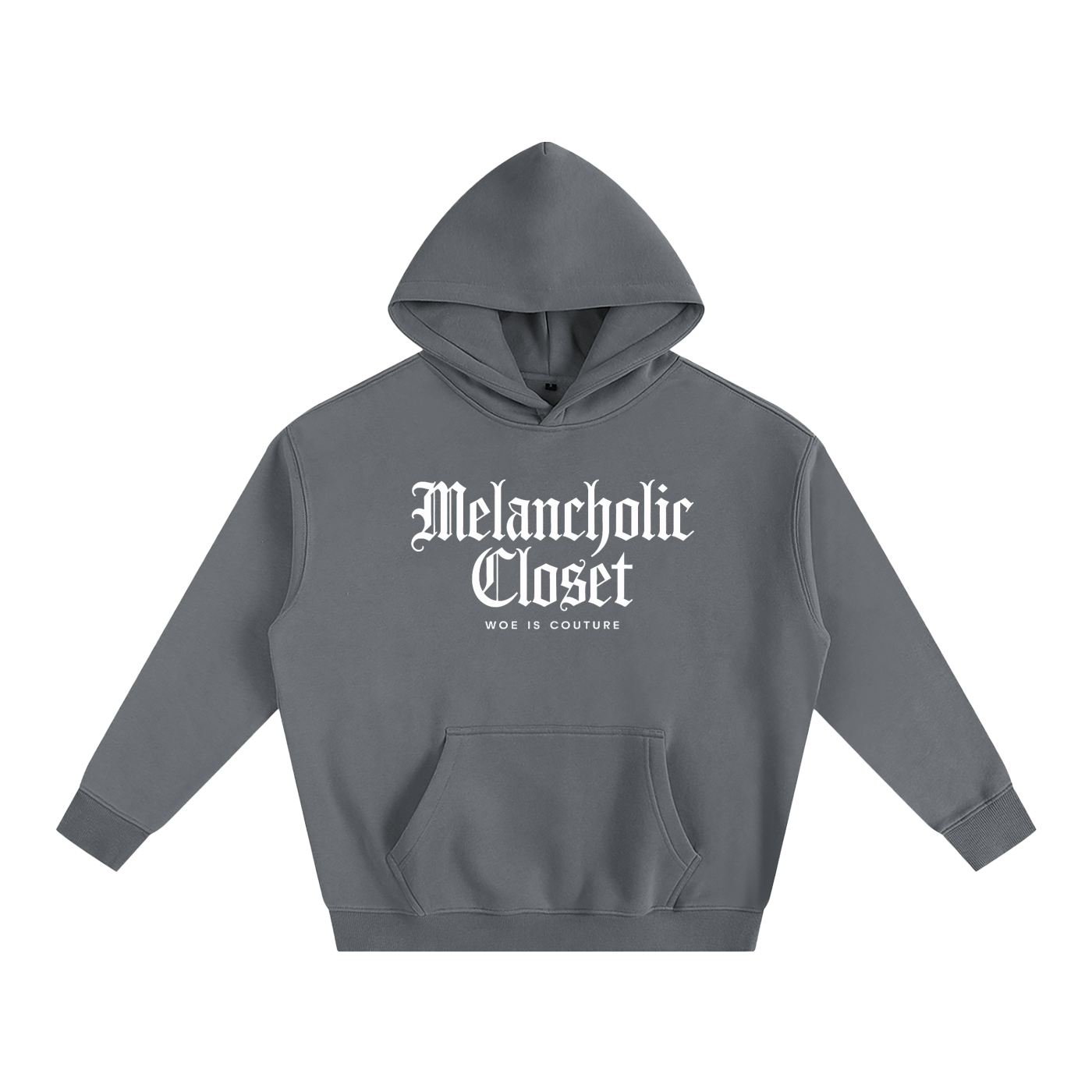 Melancholic Basics Oversized Fleece Hoodie