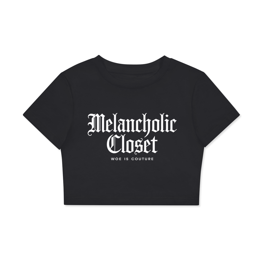 Melancholic Basics Fitted Crop Top