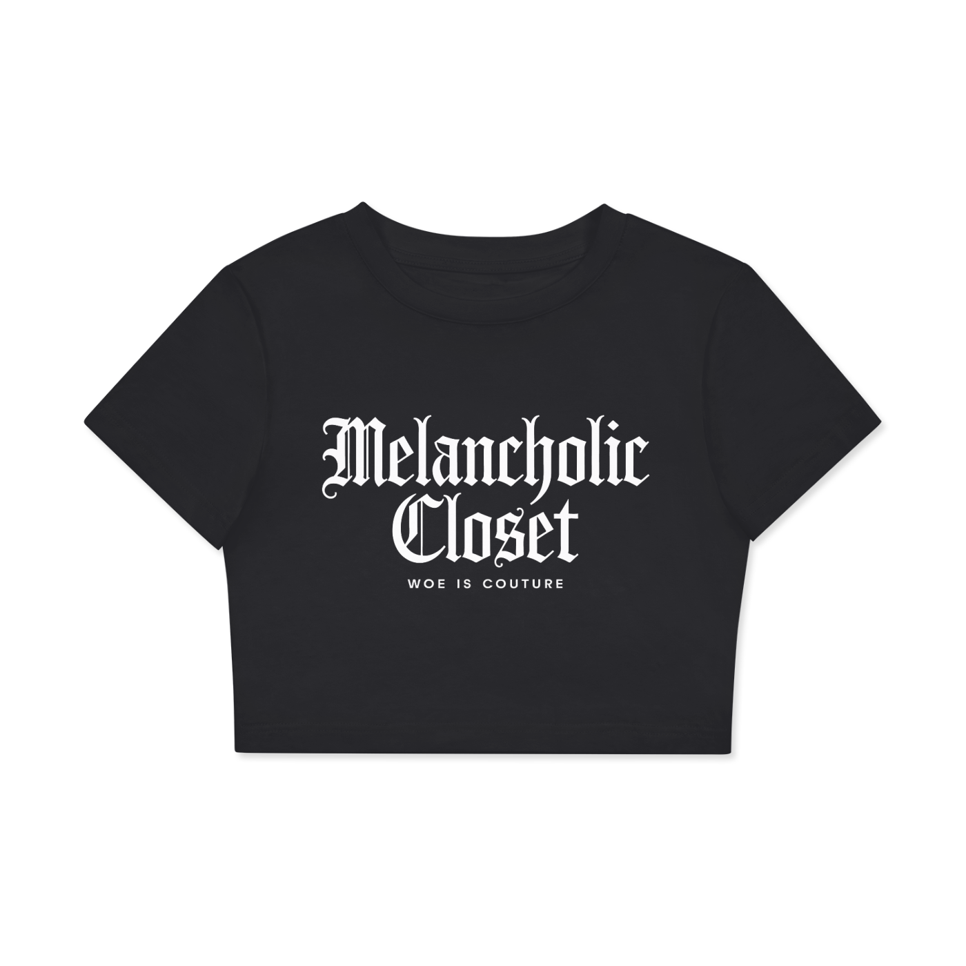 Melancholic Basics Fitted Crop Top