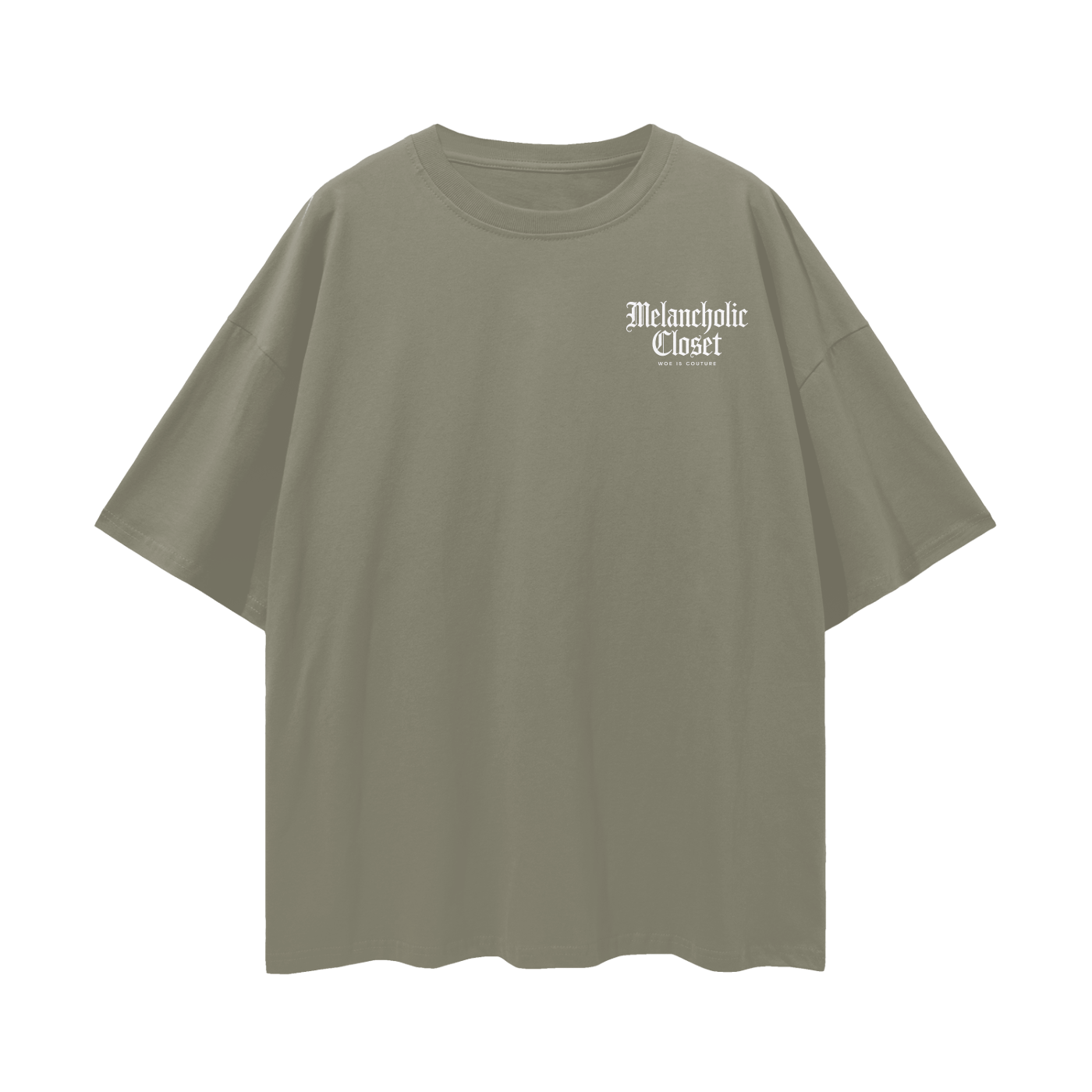 Melancholic Basics Loose Drop Shoulder T-Shirt