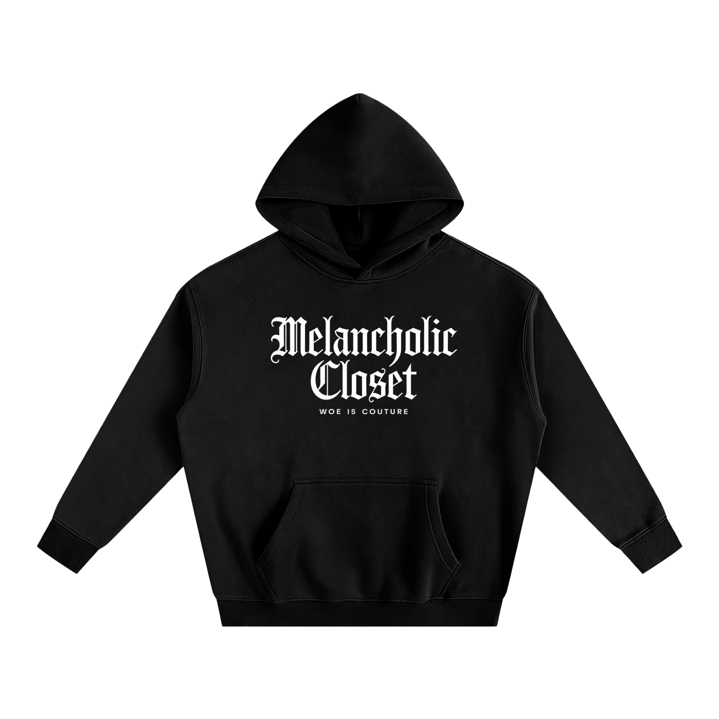 Melancholic Basics Oversized Fleece Hoodie